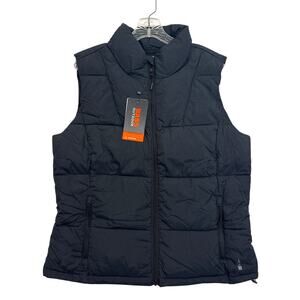 Bass Outdoor Women’s BDry Black Quilted Puffer Vest NWT Size Large